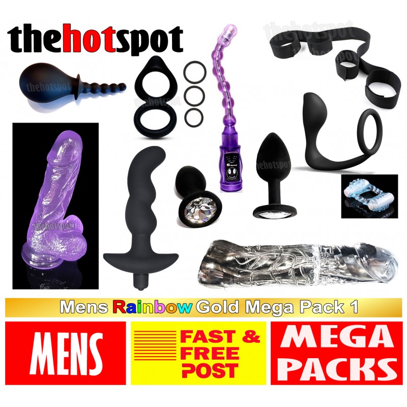 GAY MENS COUPLES GOLD PACK 1 SEX TOY MEGA PACK